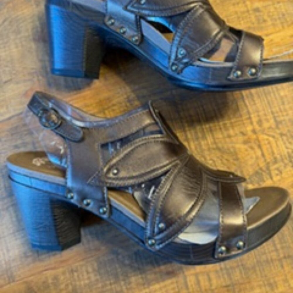 Dansko Nina Metallic Leather Heeled Sandals EU42/Women's 11